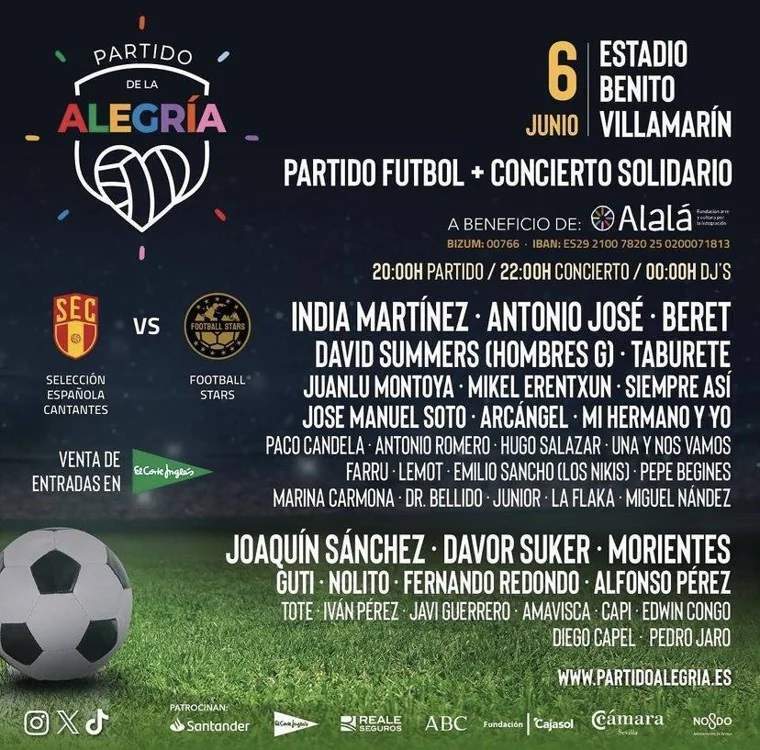 Cartel del 'Partido de la Alegría'