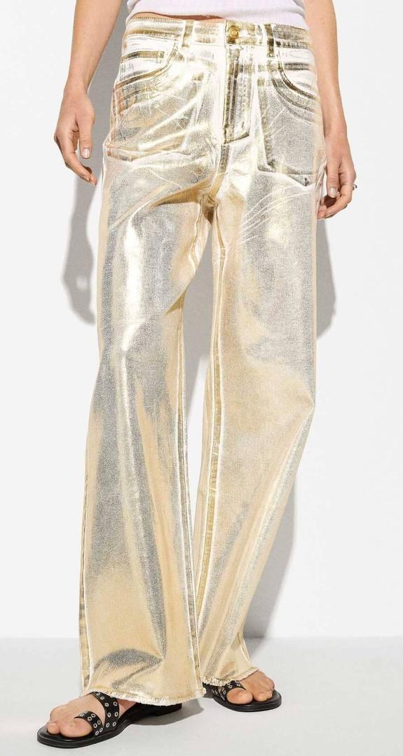 Pantalón vaquero metalizado de Parfois