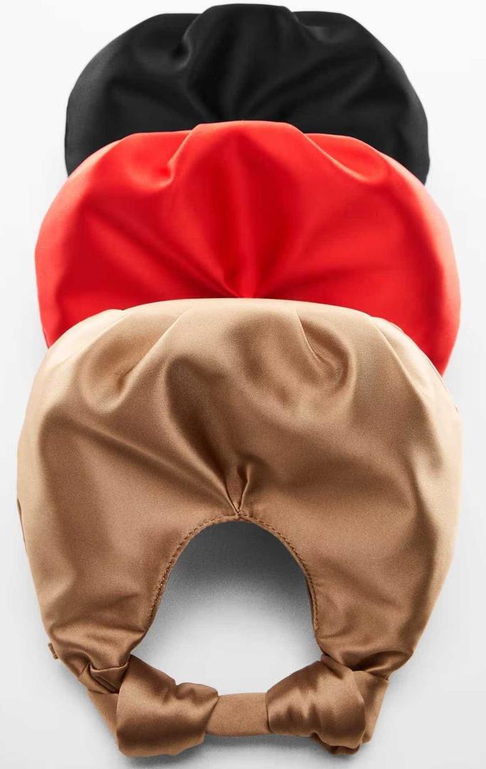 Bolso mano satinado de Mango