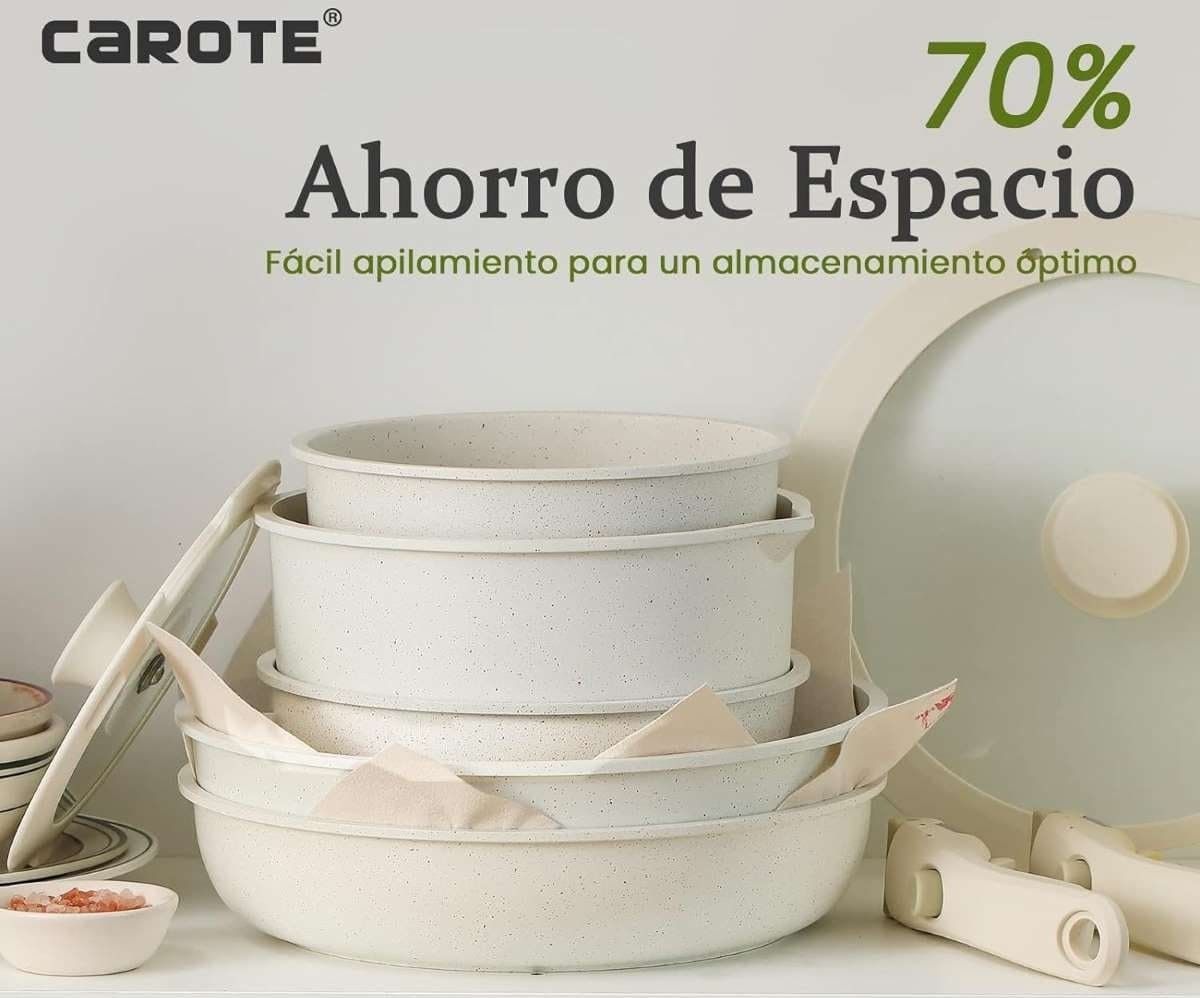 CAROTE Juego de utensilios de cocina antiadherentes de Amazon