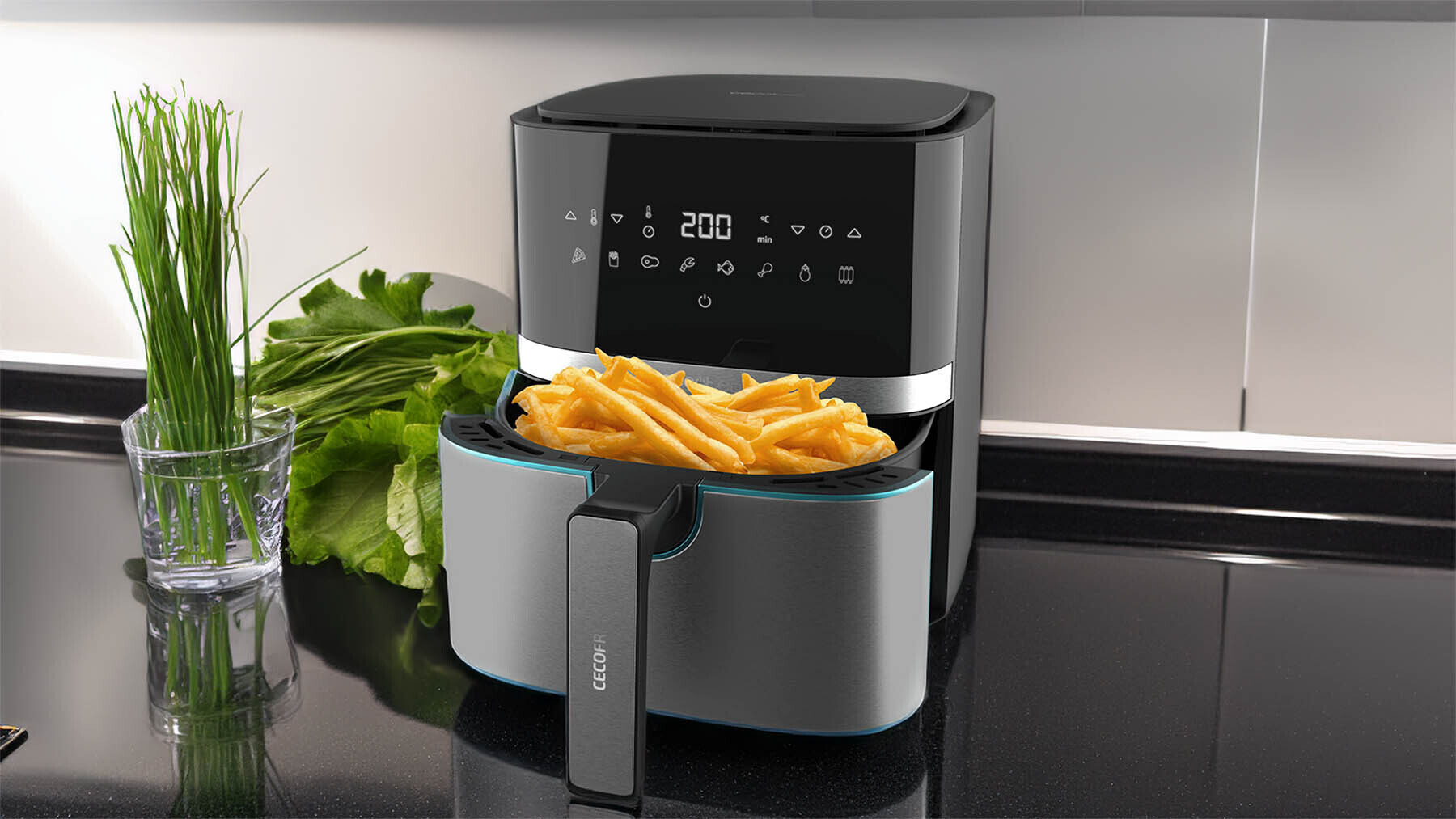 Freidora sin Aceite Cecofry Full InoxBlack 5500 Pro de Cecotec en Carrefour