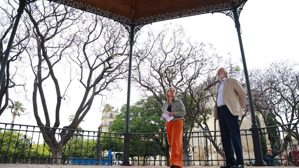 García-Pelayo en las obras del templete de la Alameda Vieja | Cristo García