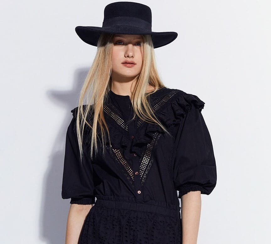 Sfera blusa volante bordado de El Corte Inglés