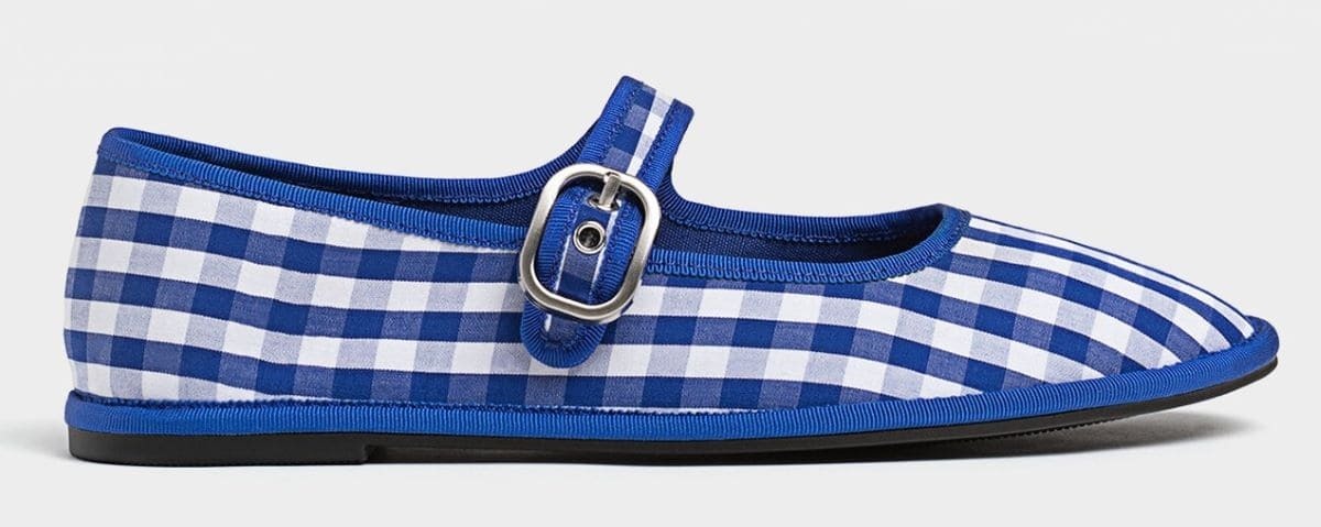 Bailarinas con estampado de cuadros