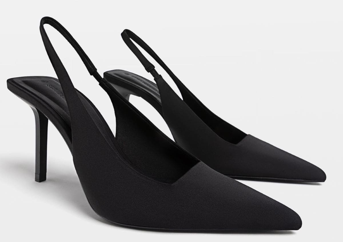 Zapatos de tacón destalonados