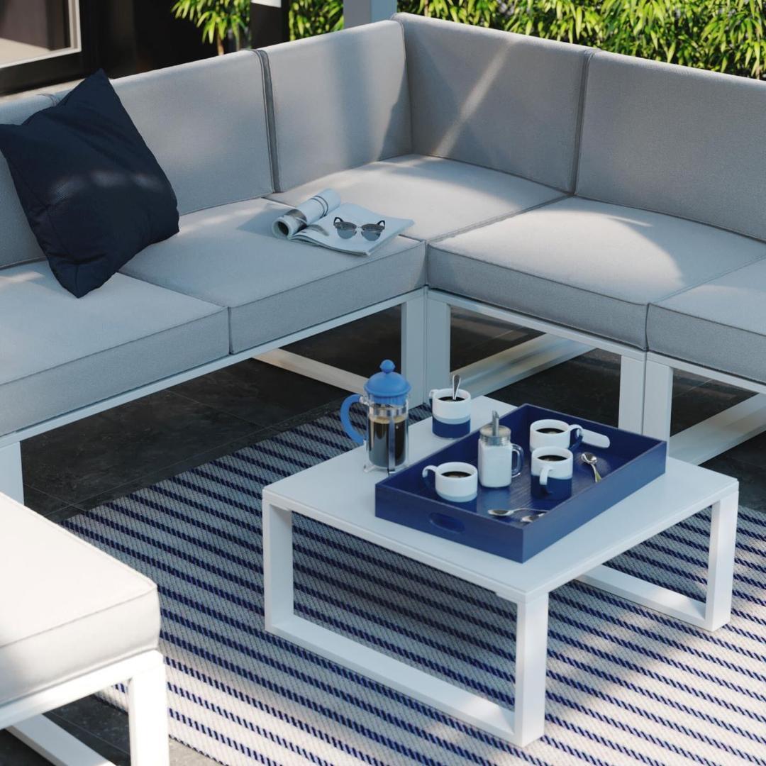 Set de porche esquinero NATERIAL Odyssea de Leroy Merlin