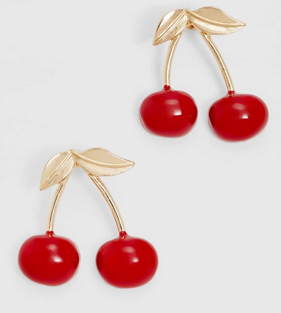 Pendientes cereza