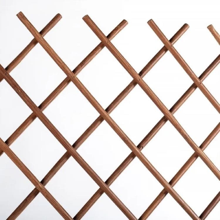 +Celosía extensible de bambú tostado