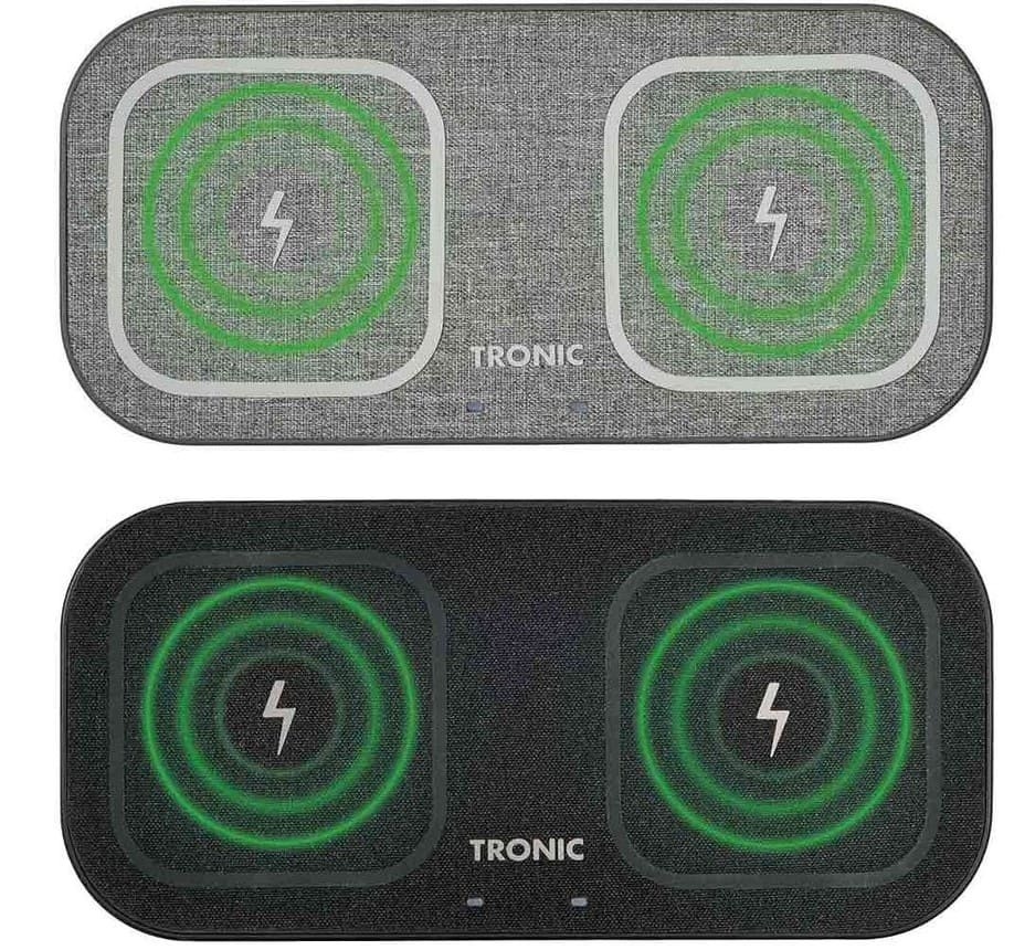 Cargador inalámbrico Qi dual Tronic