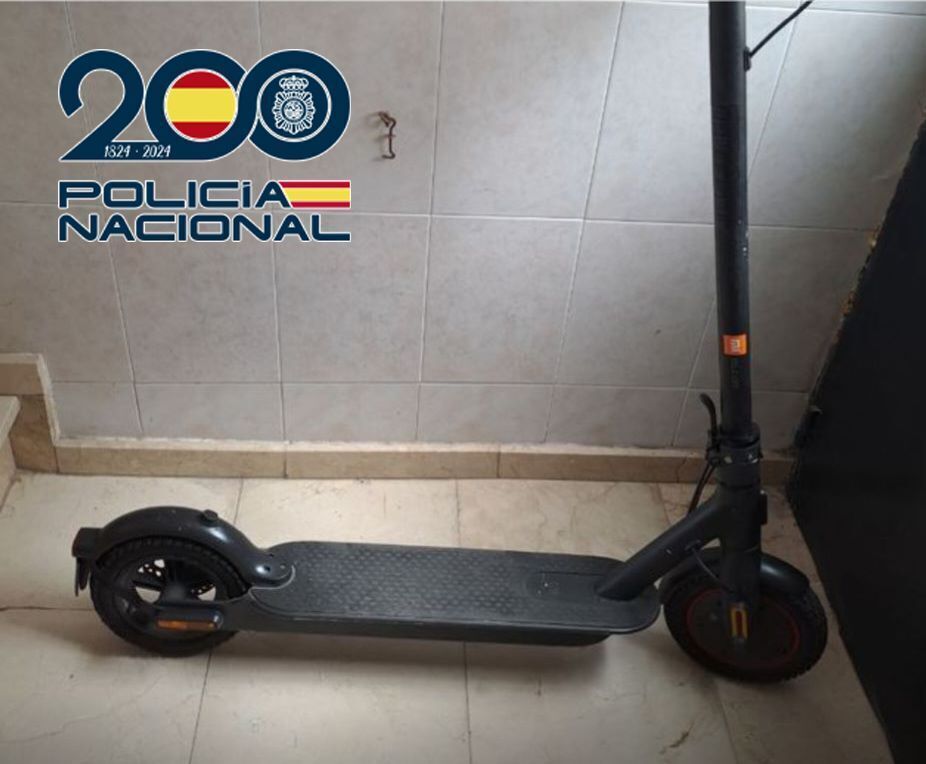 Patinete eléctrico robado en Jerez