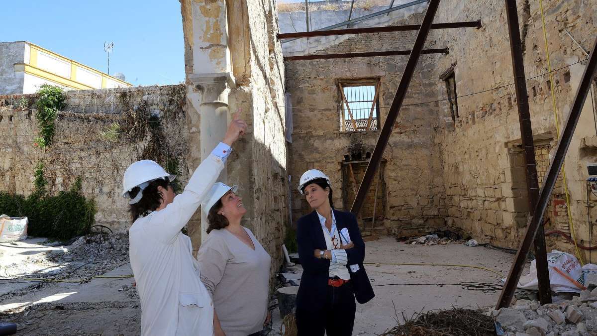 Obras en el Palacio Riquelme de Jerez