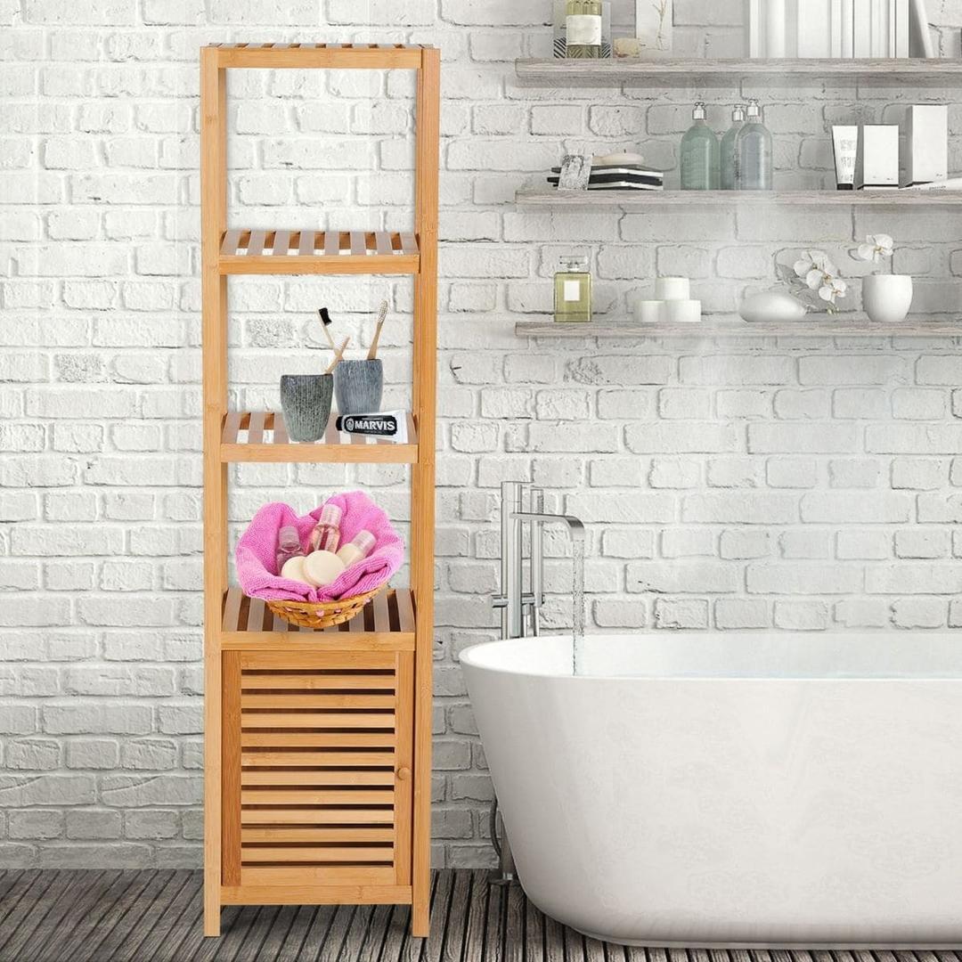 Estantería para baño de 4 niveles Homcom