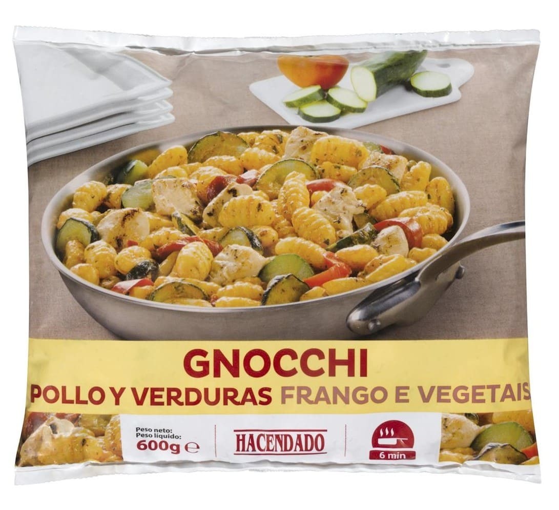 Gnocchi de pollo y verduras Hacendado