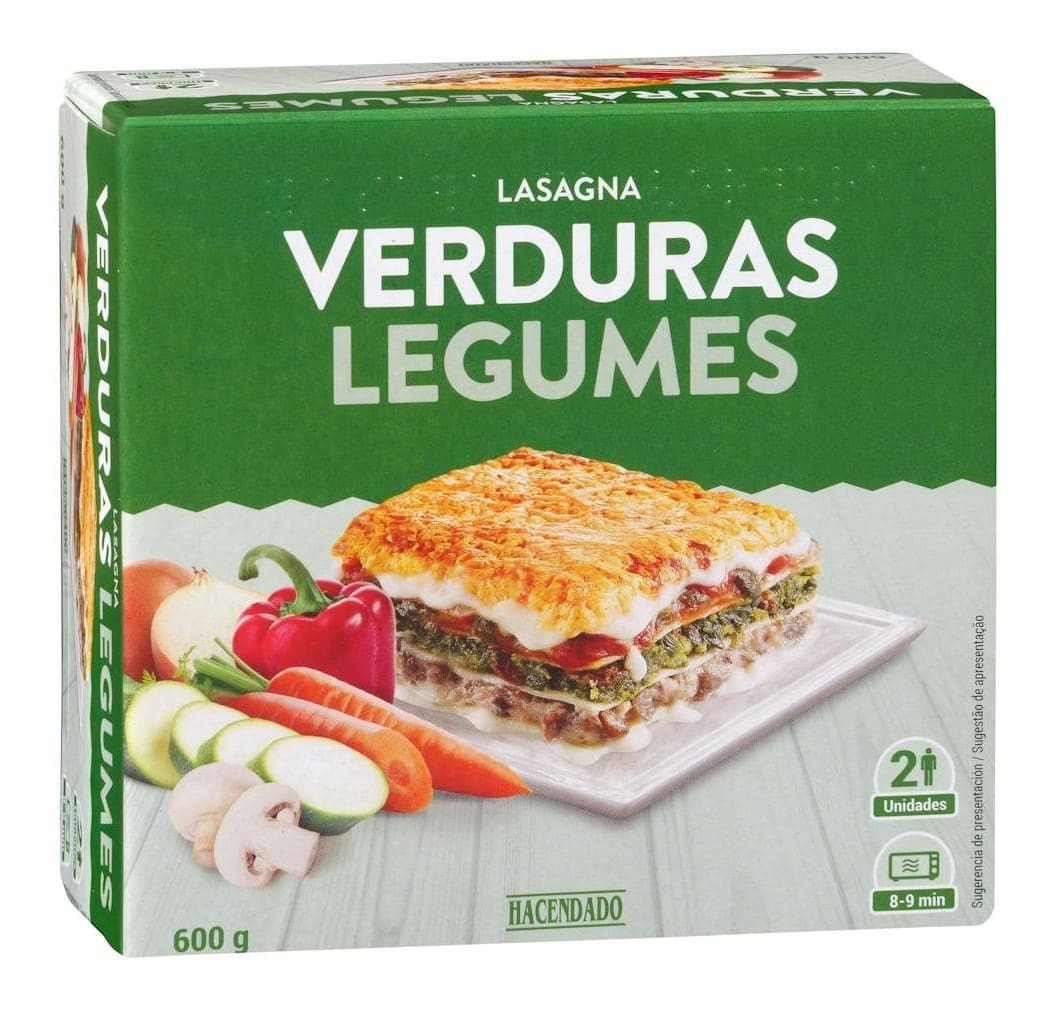 Lasaña de verduras Hacendado