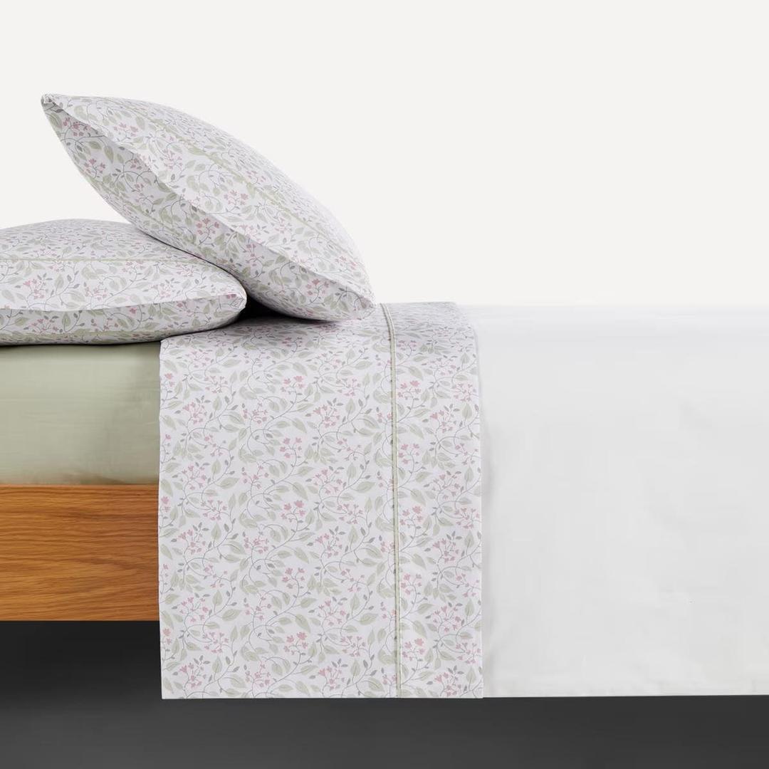 Juego de sábanas con bajera de Polialgodón Auguste