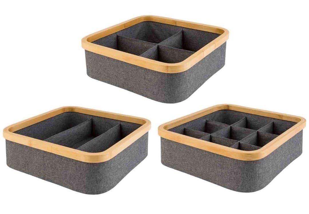 Cesta organizadora decorativa