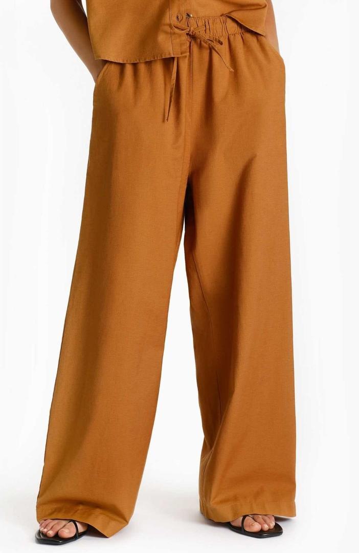 Pantalón lino-algodón de Lefties