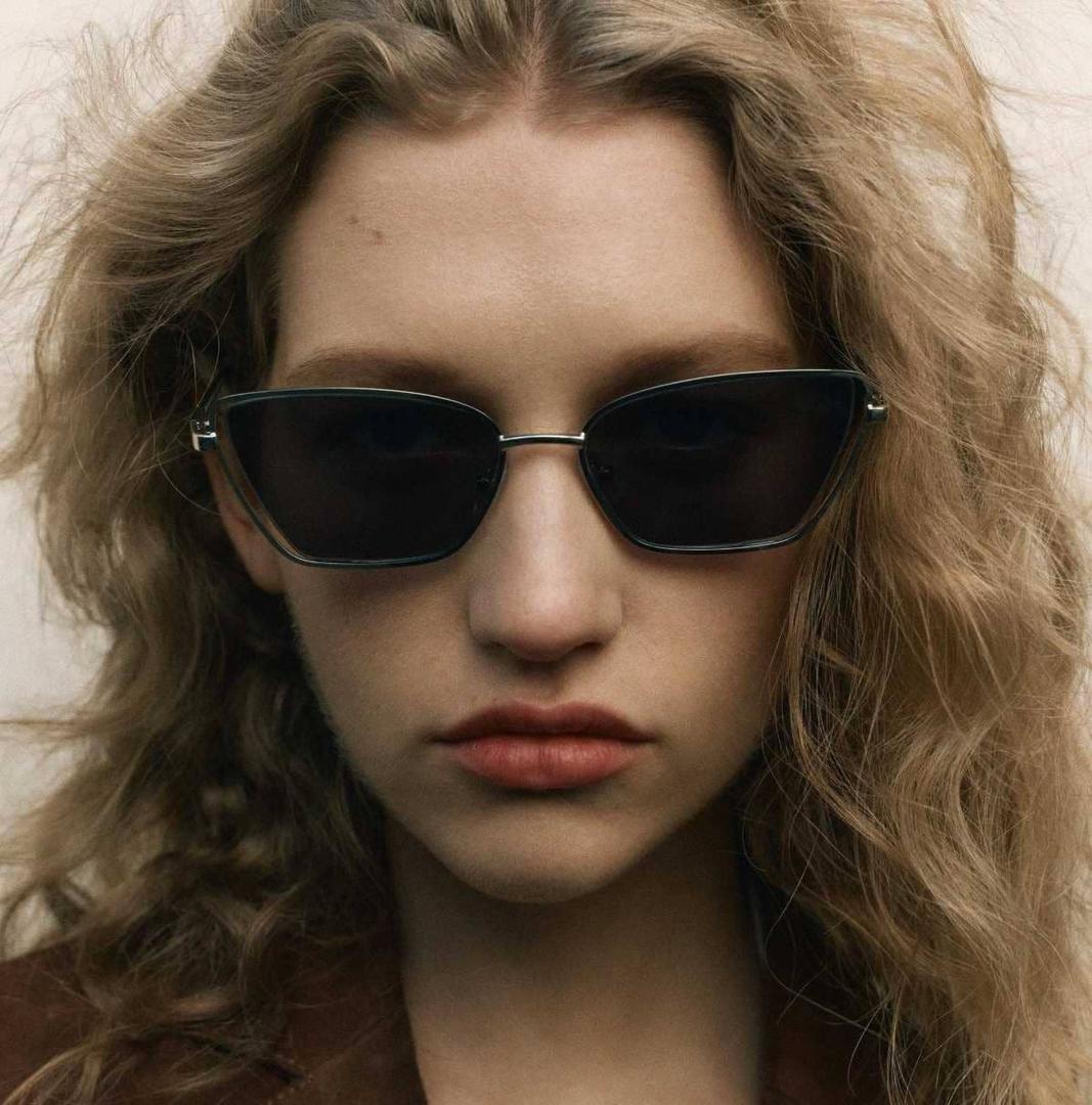 Gafas sol cat eye metálicas de Zara