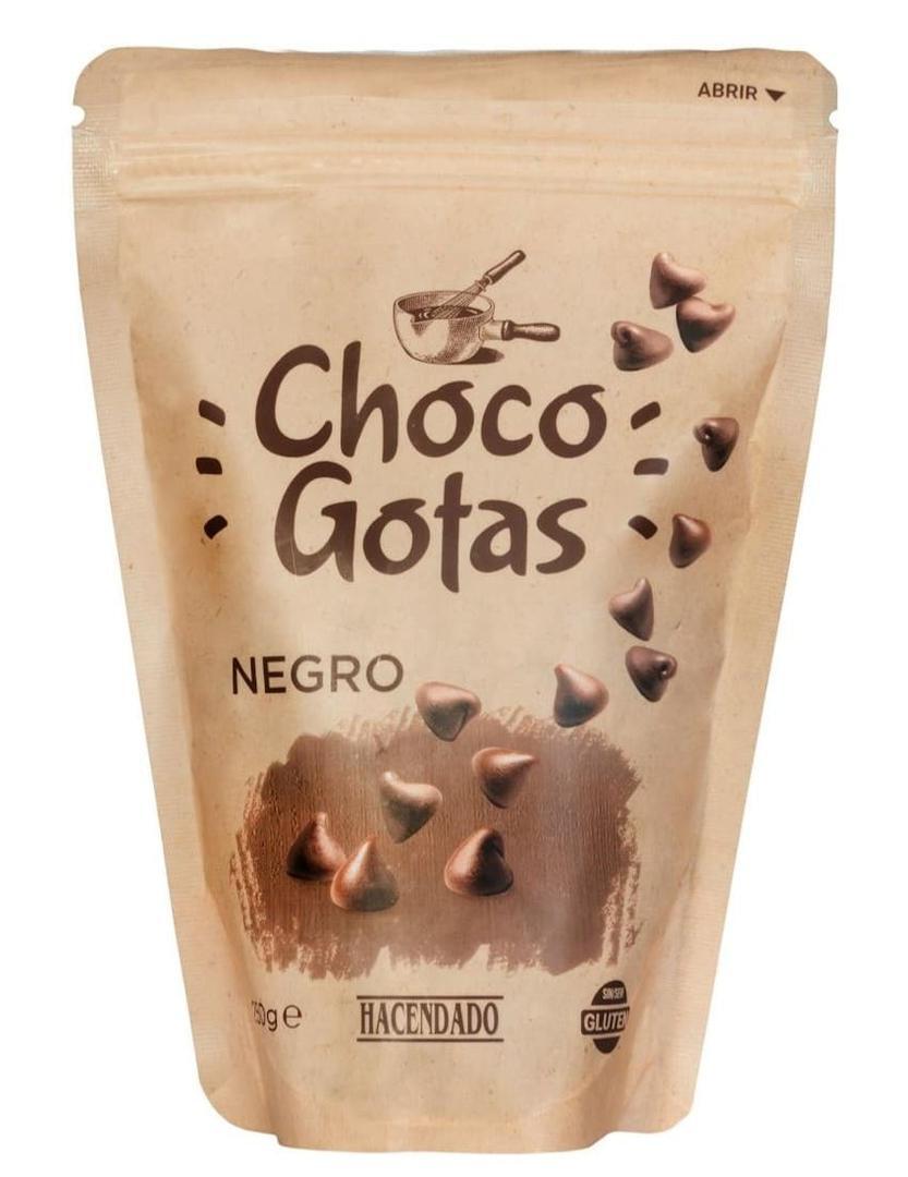 Gotas de chocolate negro para fundir