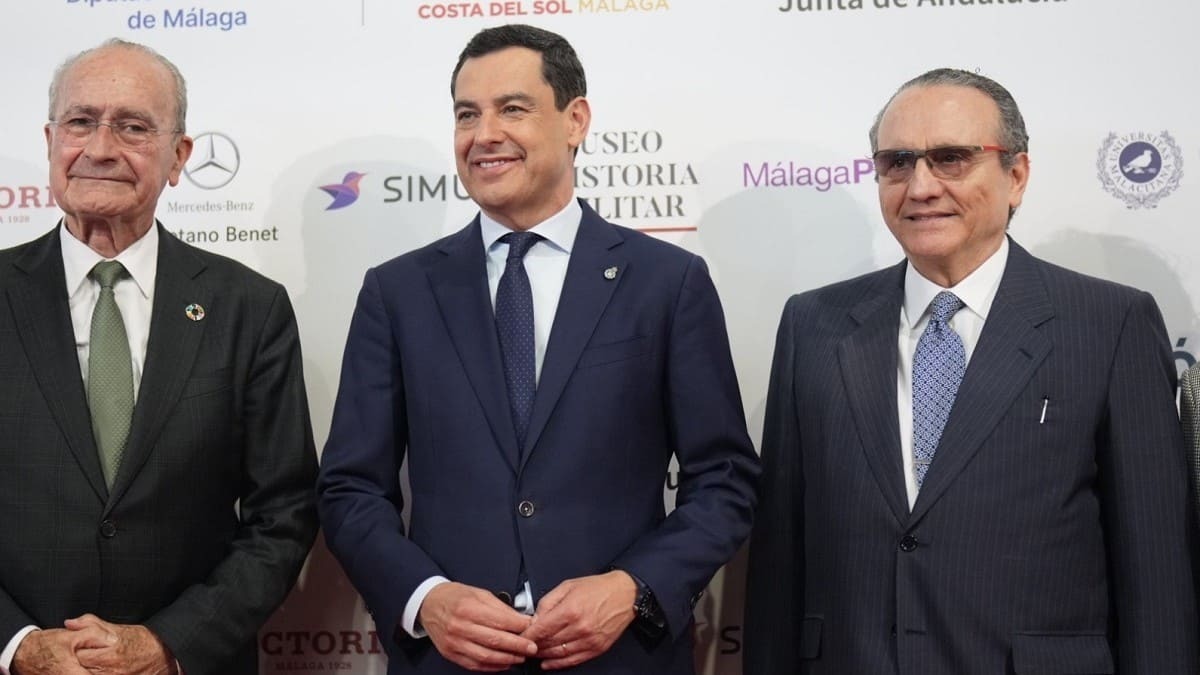 Juanma Moreno, durante un acto en Málaga