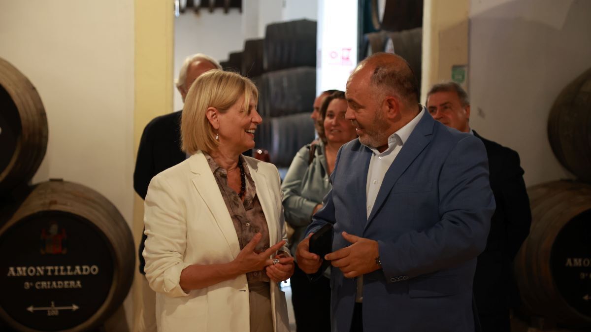 García-Pelayo y Fulgencio Meseguer en Bodegas Cayetano del Pino | Cristo García