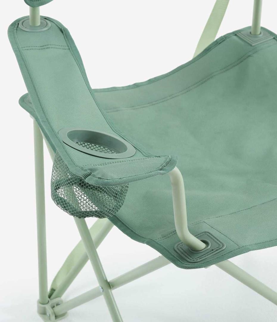 Silla plegable de camping con reposabrazos Quechua Basic de Decathlon
