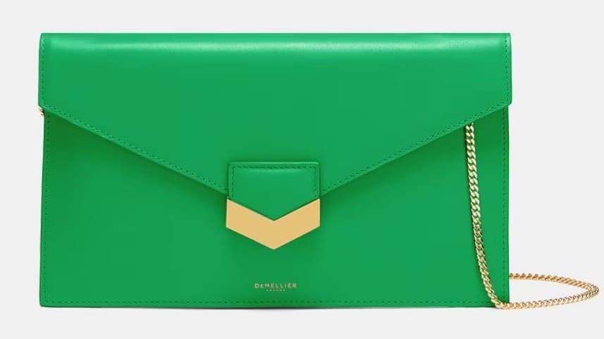 Cartera de mano London Clutch en piel vacuna DeMellier