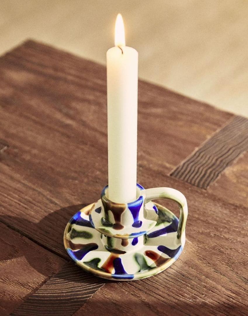 Porta velas colores