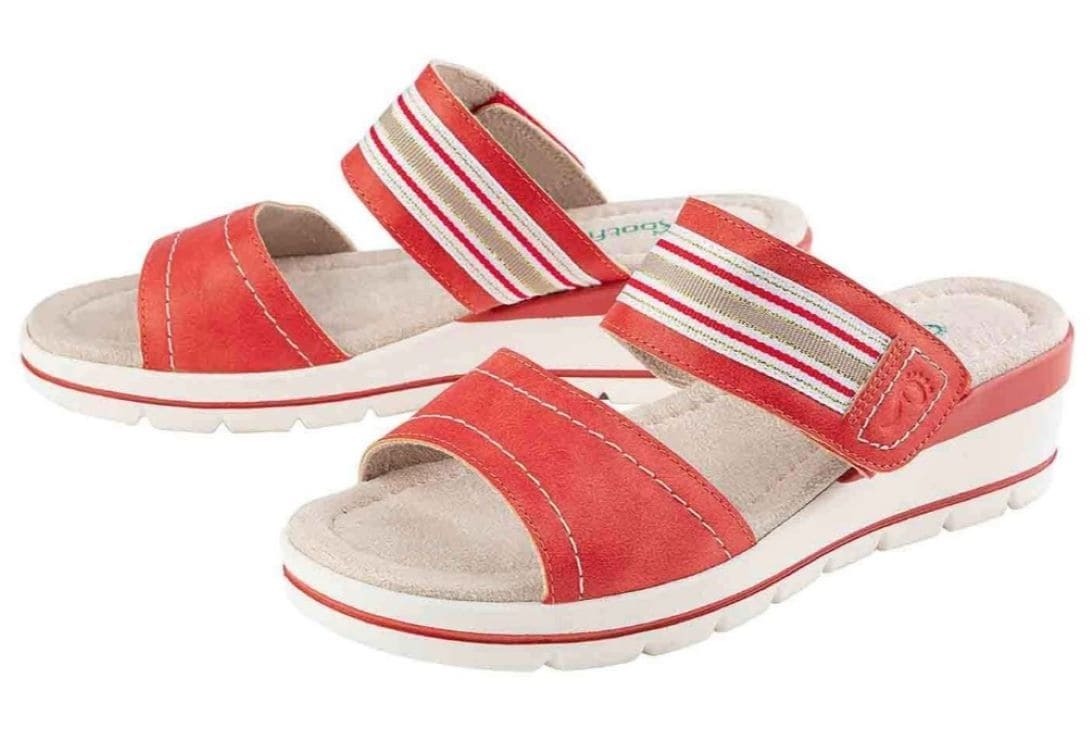 Sandalias con velcro para mujer