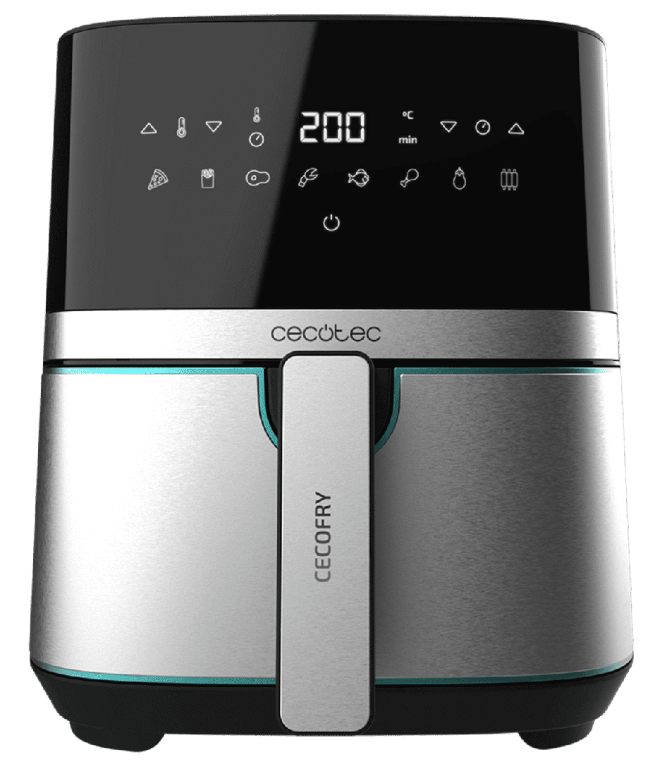 La freidora de aire sin aceite Cecotec Cecofry Full Inoxblack 5500 pro de 1700 W y 5,5 litros en Carrefour
