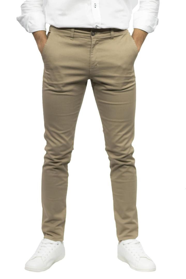 Pantalón chino Turín slim beige