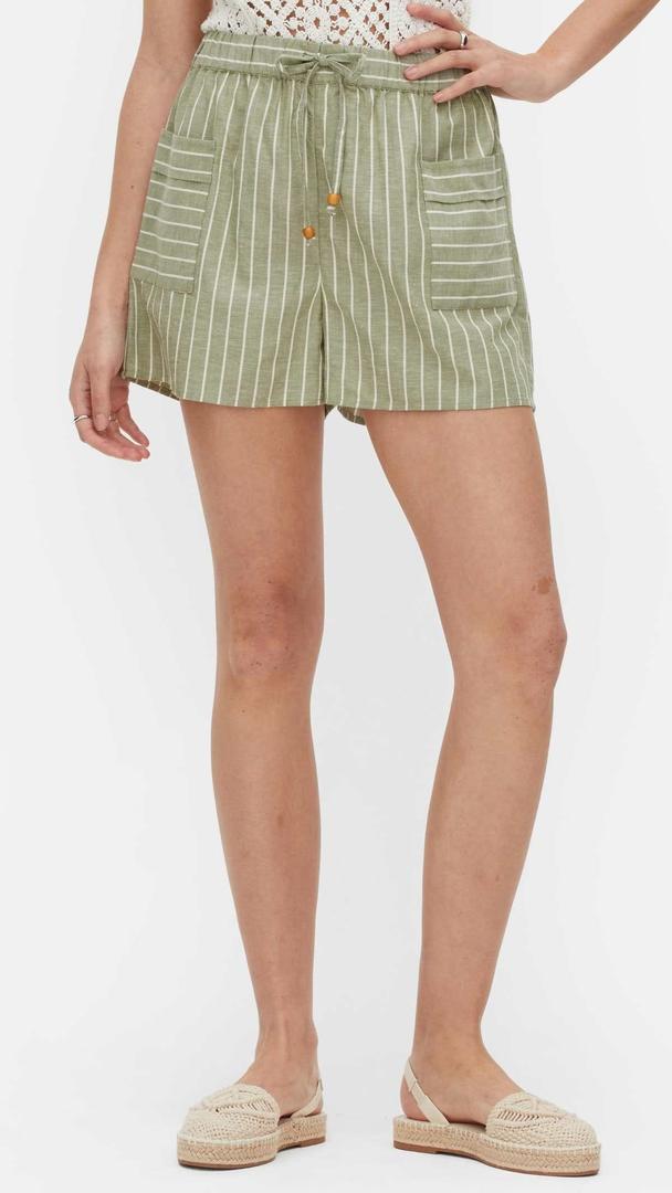 Pantalones cortos a rayas con cinturilla elástica de Primark