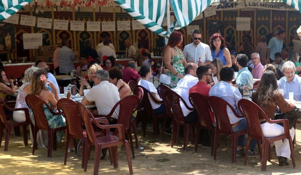 Las casetas de la Feria de Puerto Real cuentan con un ambiente inmejorable