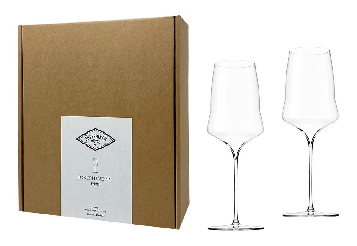Estuche con 2 copas de vino blanco Josephine Nº 1 Josephinenhütte