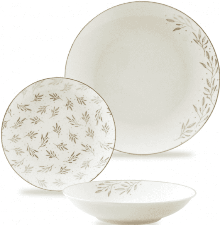 Vajilla porcelana Filo Oro