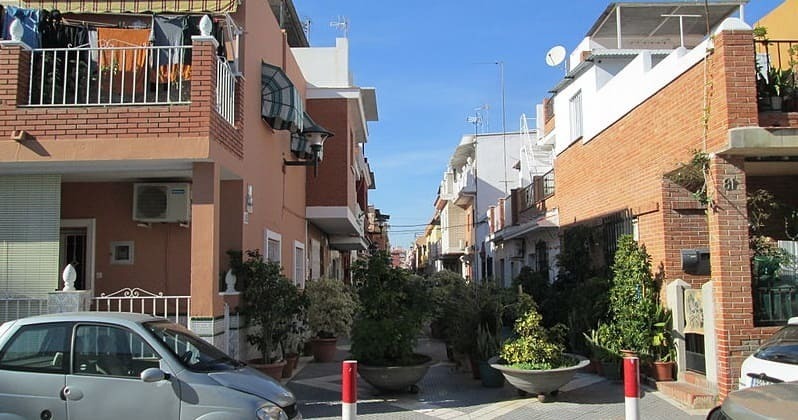 La barriada de El Palo en Málaga