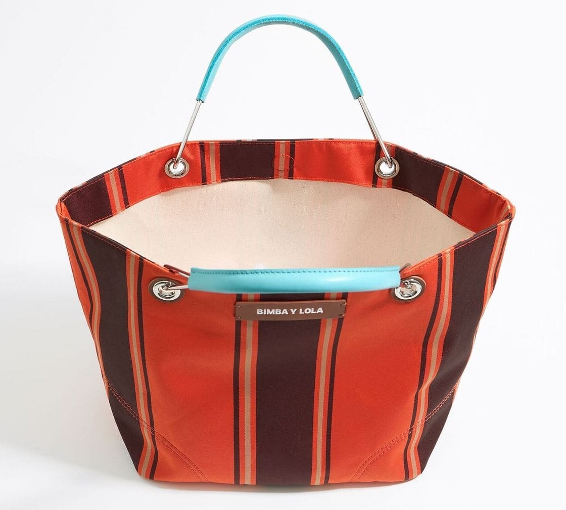 El nuevo bolso de mano Canopy mediano de color naranja de Bimba y Lola