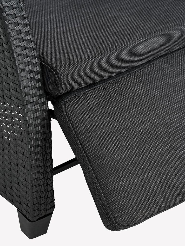 Sillón de jardín con respaldo y reposapiernas reclinables modelo DOVRE de JYSK