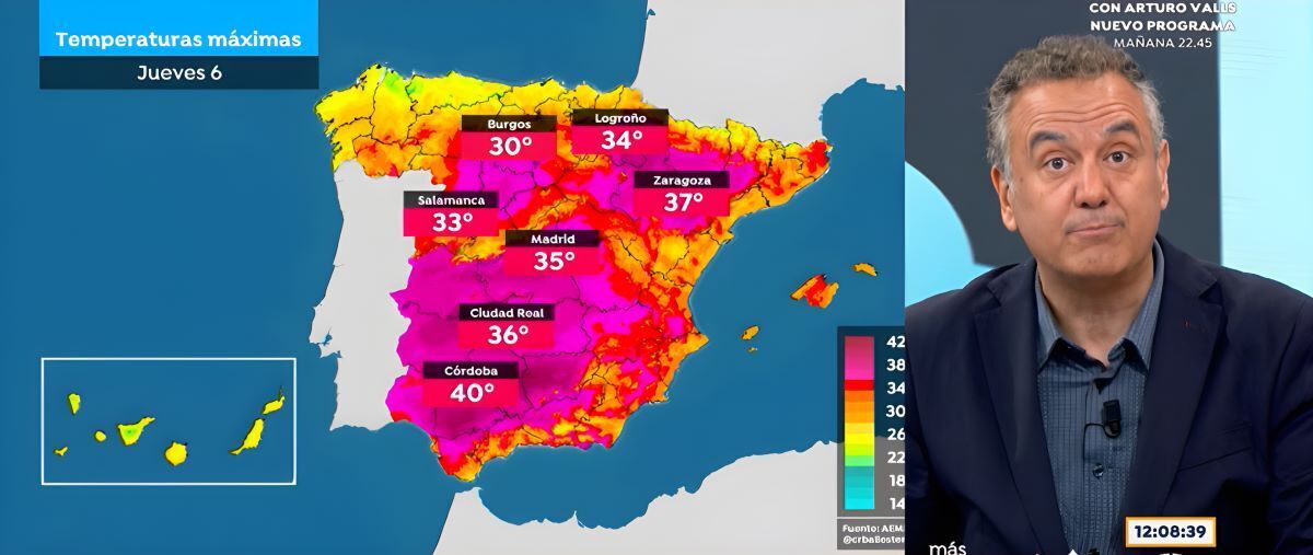 Roberto Brasero anuncia el tiempo para este jueves 6 de junio en Antena 3