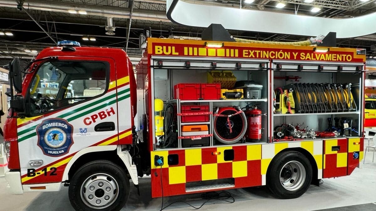 Bomberos de Huelva se presentaron en el lugar de los hechos