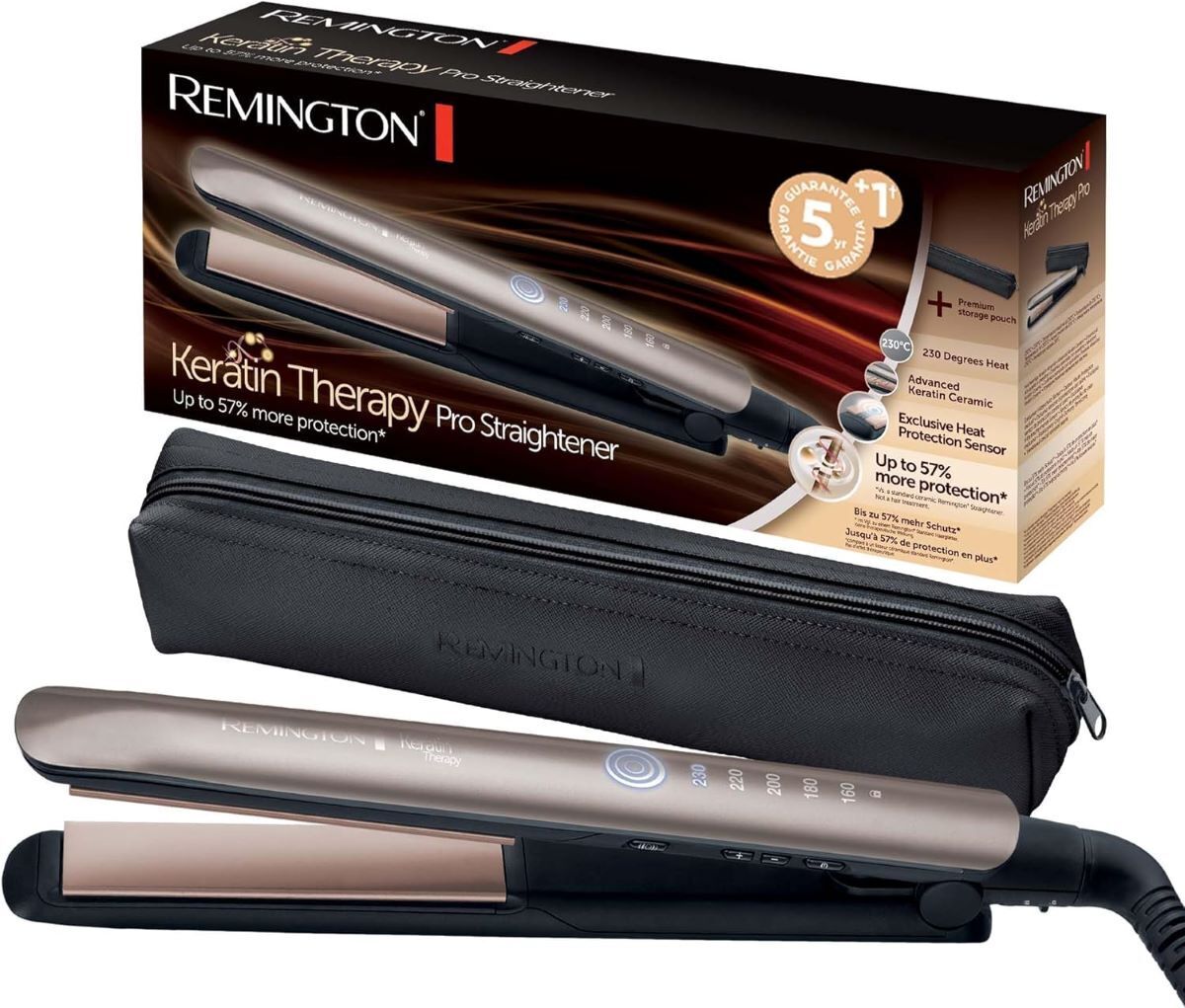 Plancha de pelo Remington Profesional Keratin Therapy Pro de Amazon