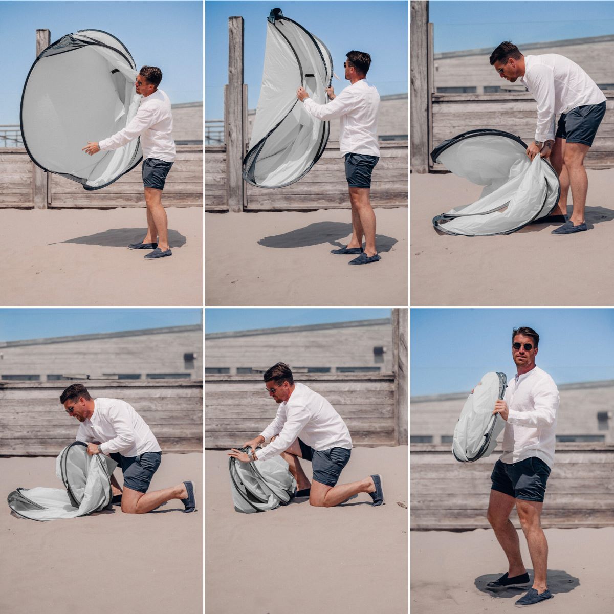 Carpa de playa Deryan Luxe Pop Up XXL de Decathlon