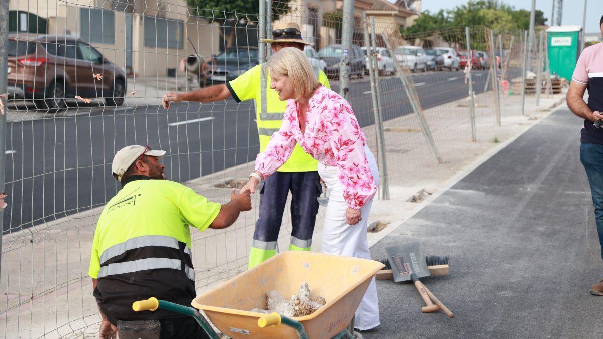 María José García-Pelayo visita las obras del Bulevar Entrevías | Cristo García