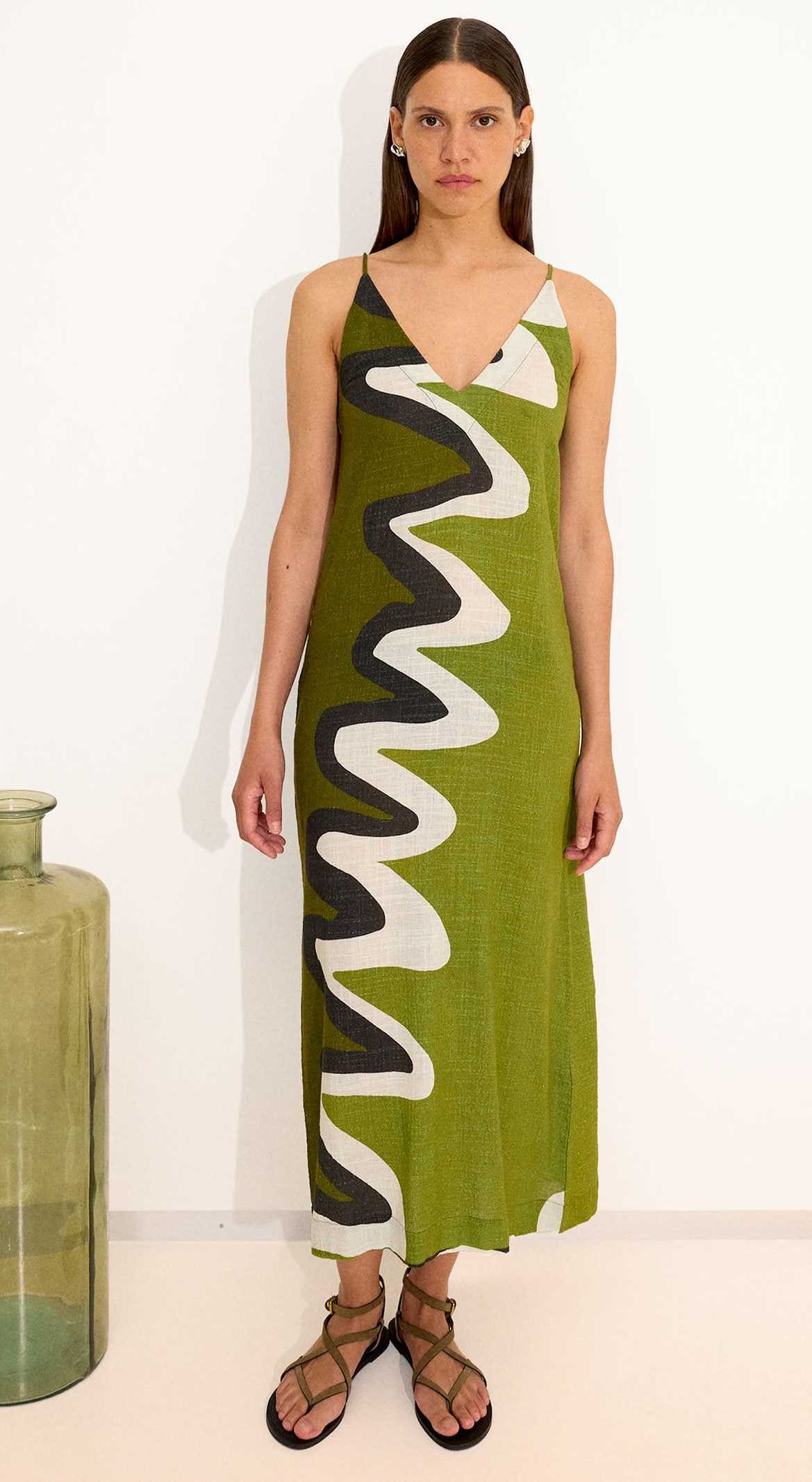 Vestido algodón estampado de Parfois