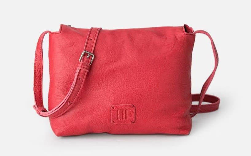 Bandolera de piel de curtición vegetal