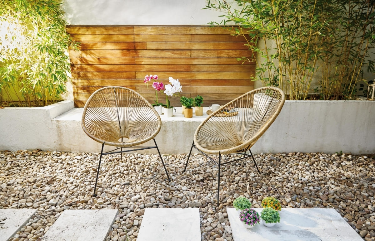 El sillón de jardín Acapulco de color natural de Carrefour