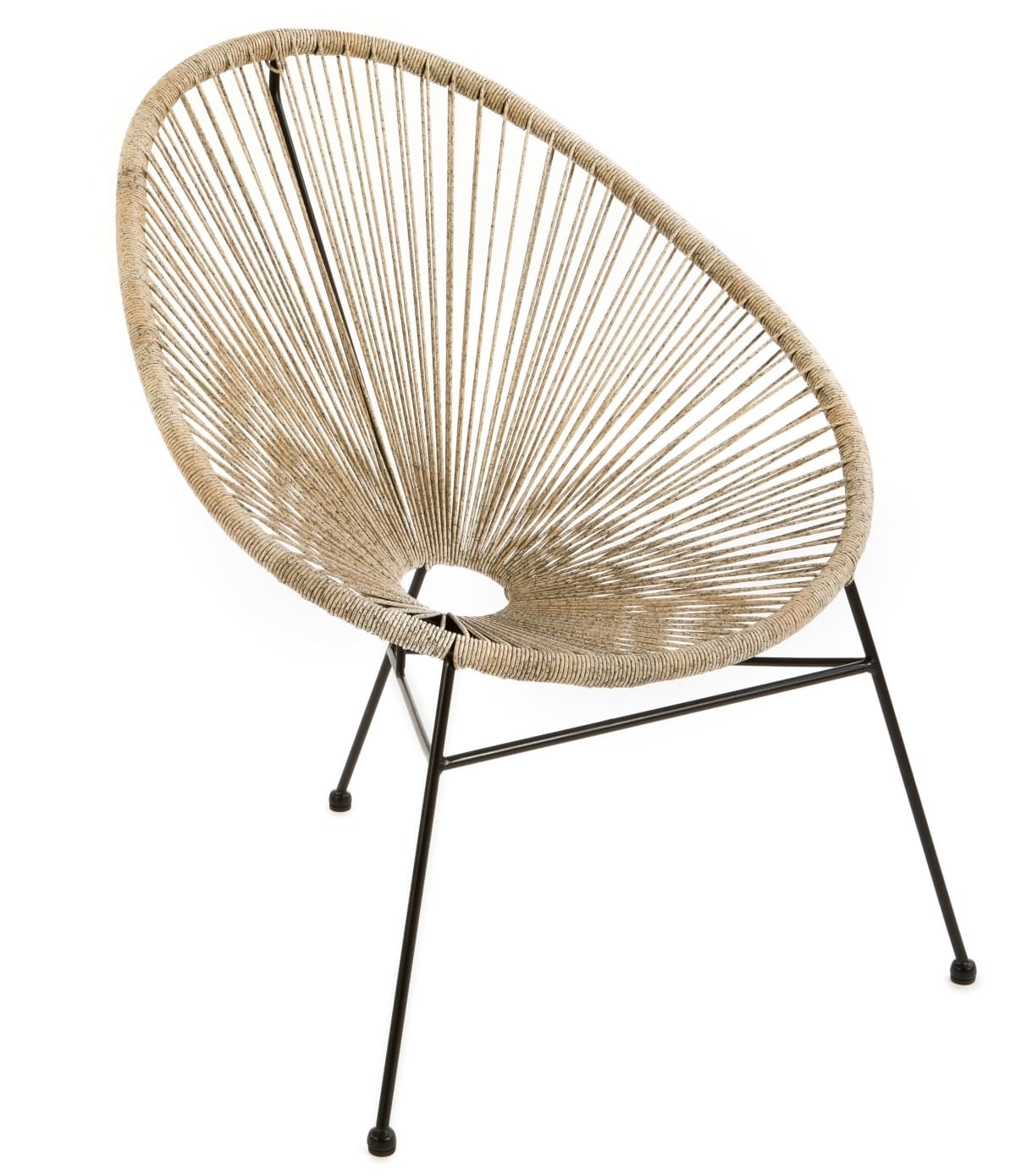 El sillón de jardín Acapulco de color natural de Carrefour