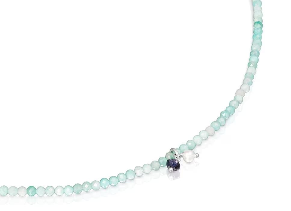 El collar tipo gargantilla con amazonita Tous Camille