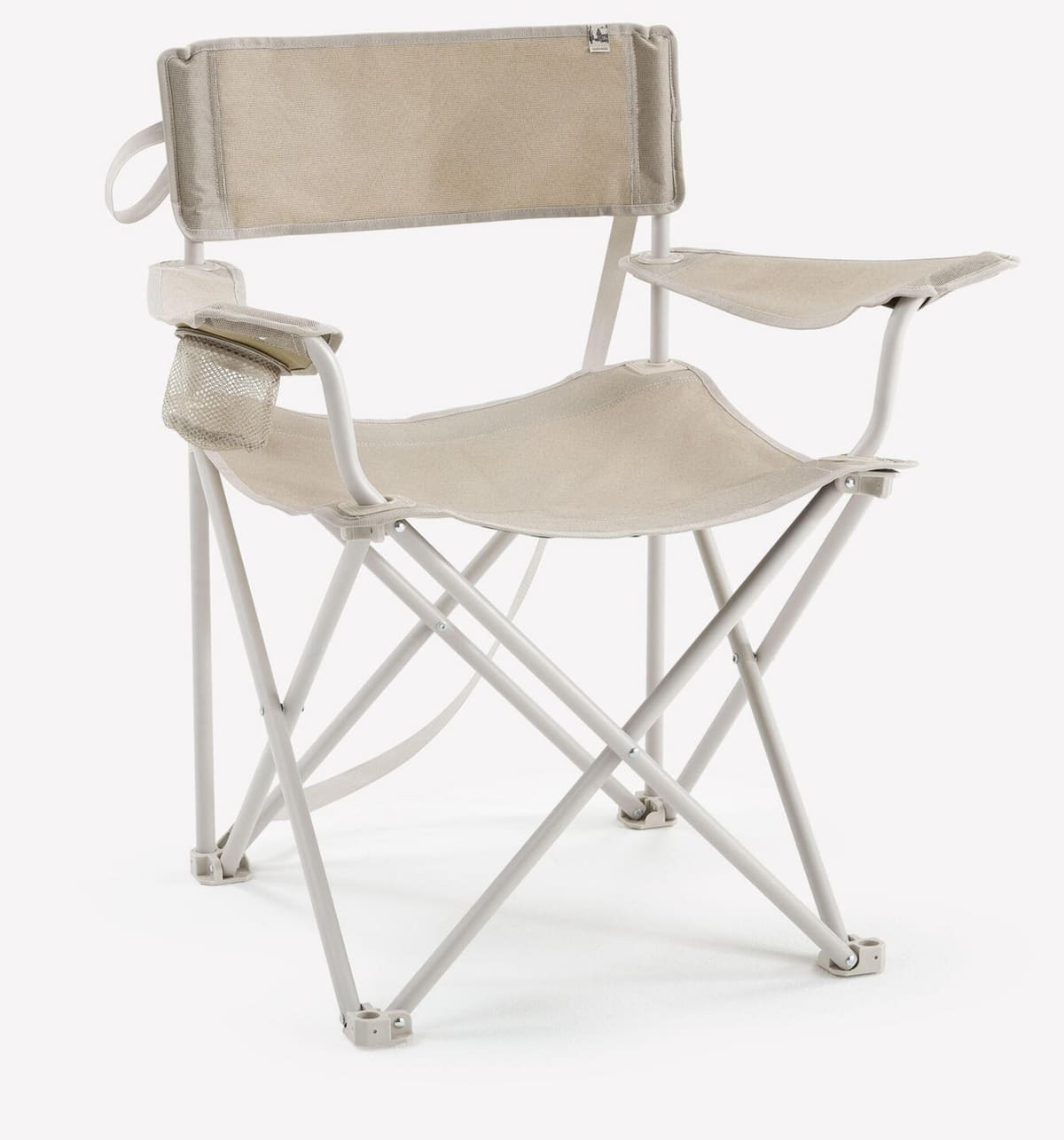 Silla plegable de camping con reposabrazos Quechua Basic XL