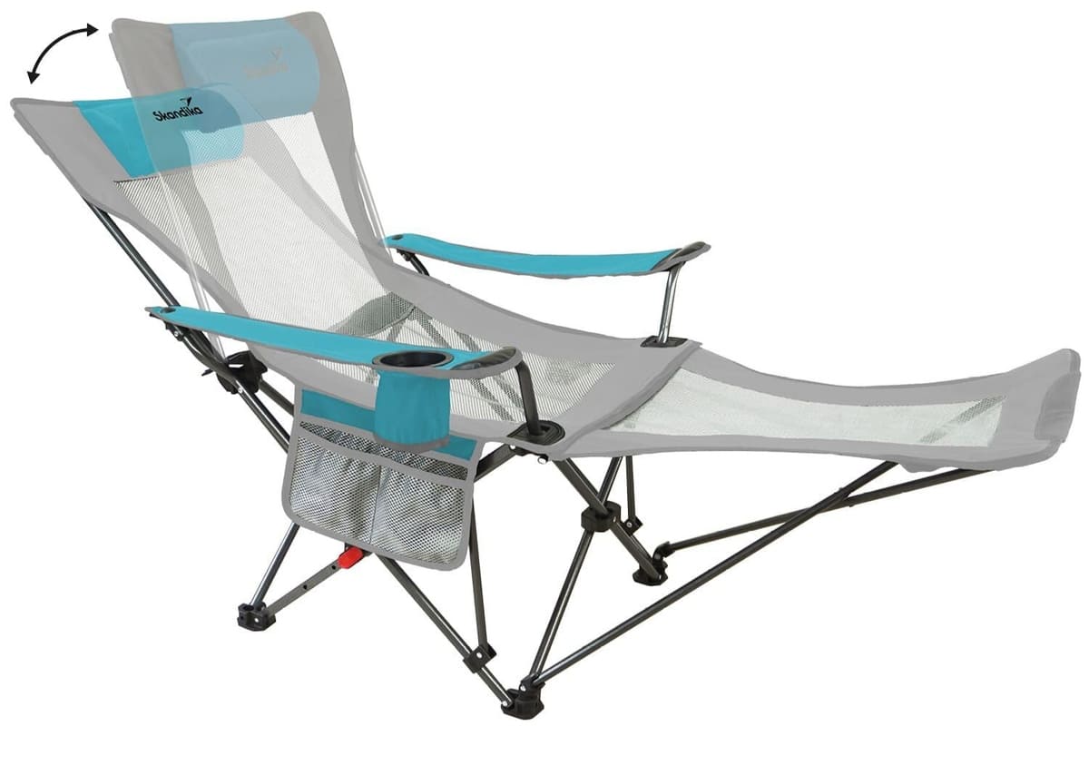 Silla plegable Toras con reposapiés SKANDIKA